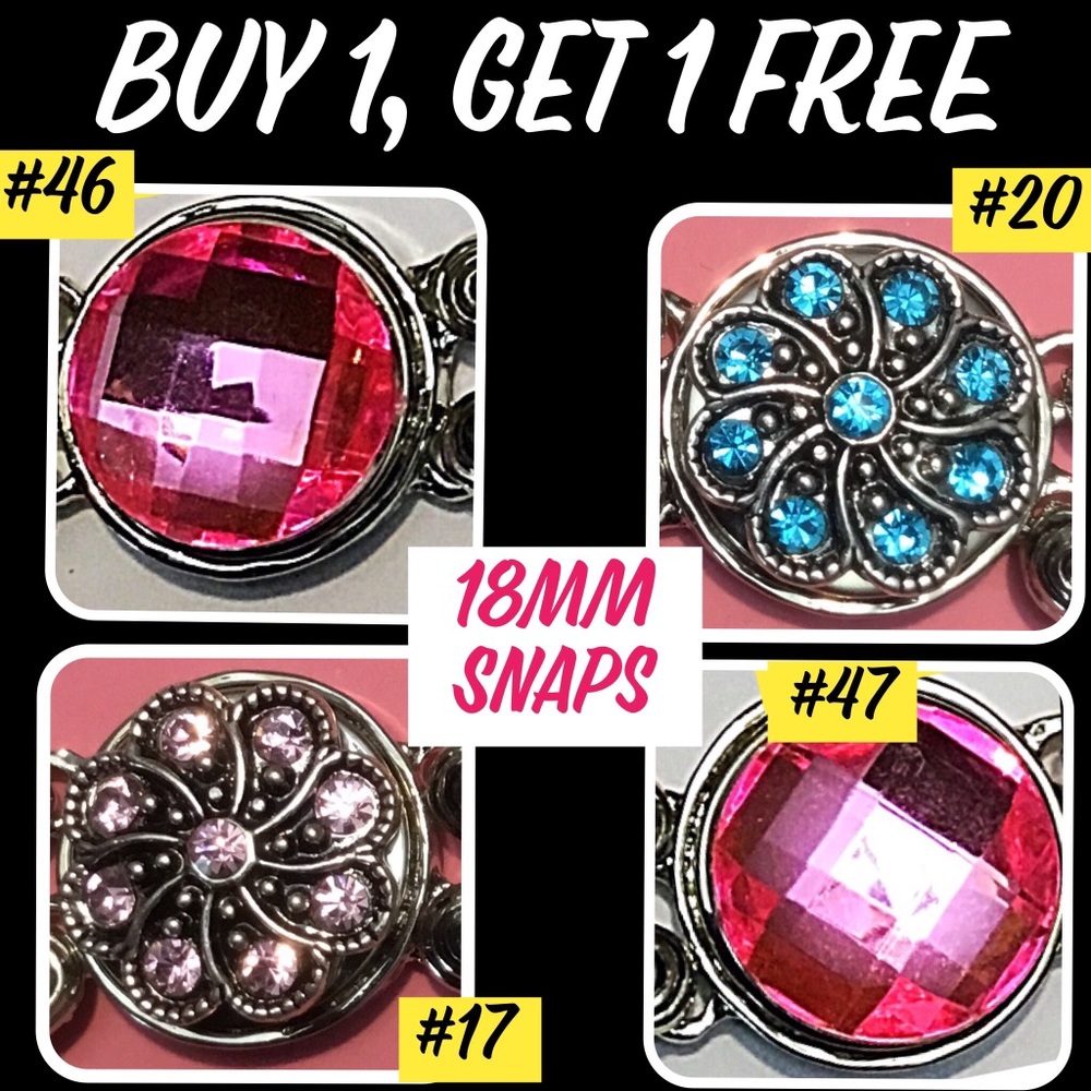 BOGO Snaps fit most brands of 18mm Snap Jewelry